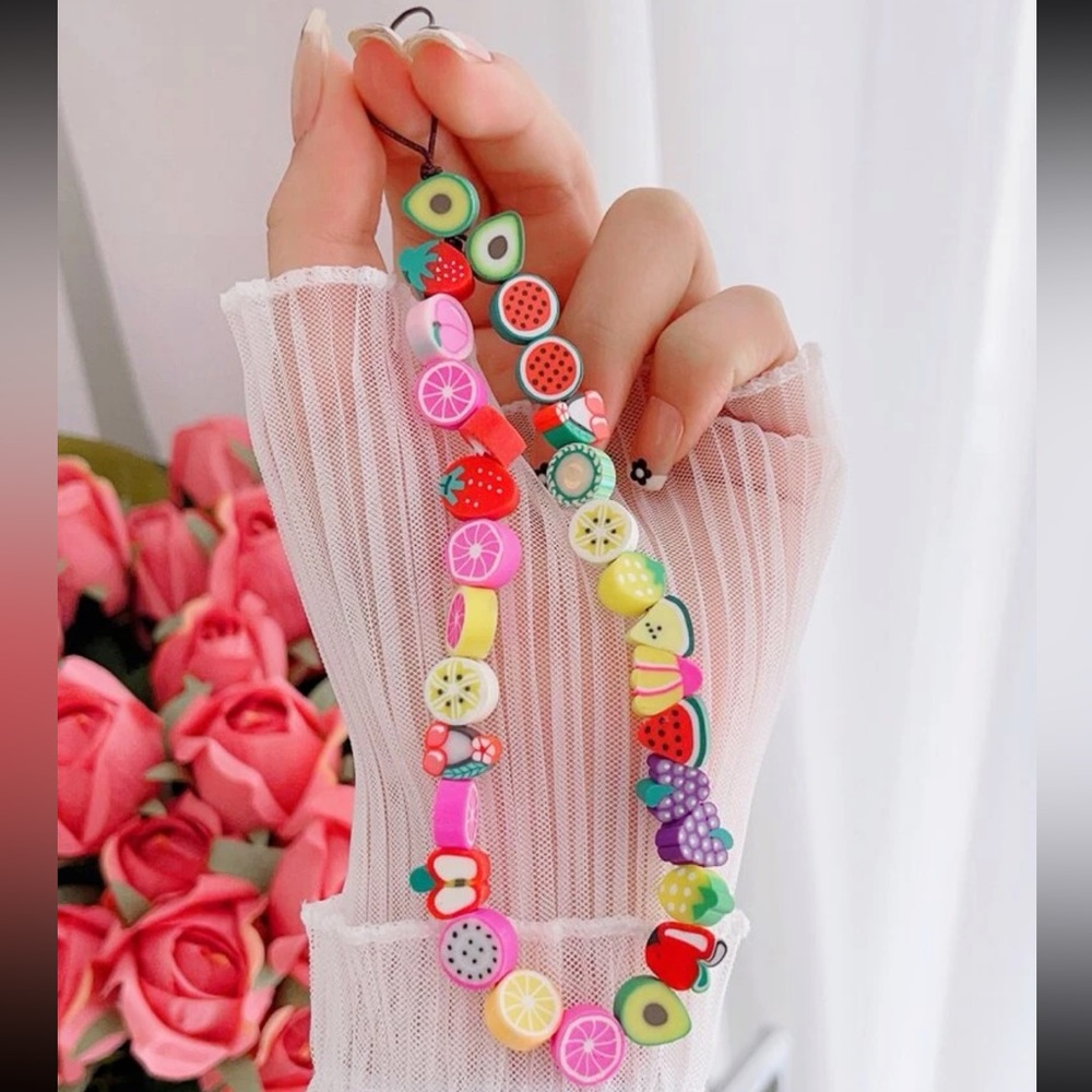 Fruit Decor Phone Lanyard.